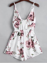 Load image into Gallery viewer, Sleeveless Floral Print Beach Style Suspender Strap