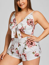 Load image into Gallery viewer, Sleeveless Floral Print Beach Style Suspender Strap