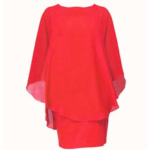 Load image into Gallery viewer, Ruffles Batwing Half Knee-length Loose Dress
