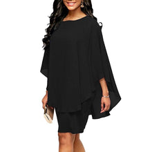 Load image into Gallery viewer, Ruffles Batwing Half Knee-length Loose Dress