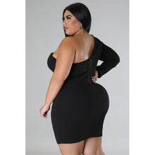 Load image into Gallery viewer, Irregular V Neck Elegant Dress