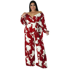 Load image into Gallery viewer, Jumpsuit Off Shoulder Floral Print One Piece