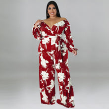 Load image into Gallery viewer, Jumpsuit Off Shoulder Floral Print One Piece