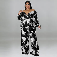 Load image into Gallery viewer, Jumpsuit Off Shoulder Floral Print One Piece