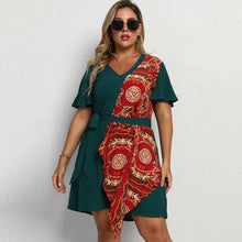 Load image into Gallery viewer, Elegant Indie Folk Short Sleeve Casual Dress