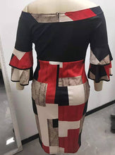 Load image into Gallery viewer, Plus Size Women Dress Casual High Waist