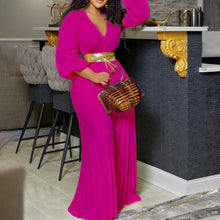 Load image into Gallery viewer, Jumpsuit V Neck One Piece Outfit Casual