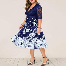 Load image into Gallery viewer, Women&#39;s Clothing Summer Elegant Patchwork Flower