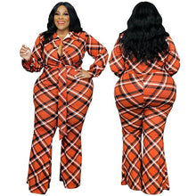 Load image into Gallery viewer, Jumpsuits Printed Wide Leg button