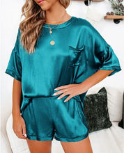 Load image into Gallery viewer, Plus size spring and summer women fashion loose satin fabric lounge