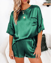 Load image into Gallery viewer, Plus size spring and summer women fashion loose satin fabric lounge