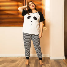 Load image into Gallery viewer, Plus size women's spring and summer home service two piece comfortable