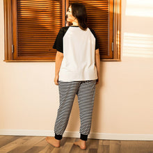 Load image into Gallery viewer, Plus size women's spring and summer home service two piece comfortable