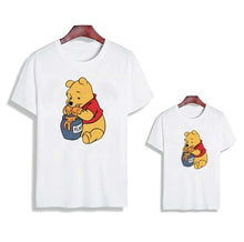 Load image into Gallery viewer, Pooh Winnie Love Printed Family Matching Clothes Short Sleeve