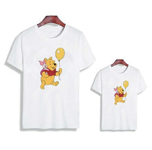 Load image into Gallery viewer, Pooh Winnie Love Printed Family Matching Clothes Short Sleeve