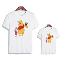 Load image into Gallery viewer, Pooh Winnie Love Printed Family Matching Clothes Short Sleeve