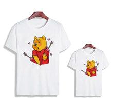 Load image into Gallery viewer, Pooh Winnie Love Printed Family Matching Clothes Short Sleeve