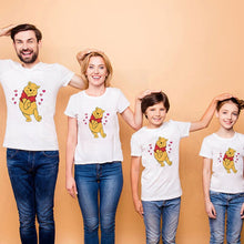 Load image into Gallery viewer, Pooh Winnie Love Printed Family Matching Clothes Short Sleeve