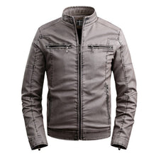 Load image into Gallery viewer, Pop Autumn Men High quality PU Leather Jacket