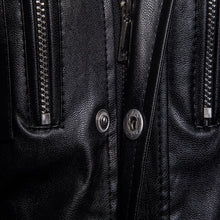 Load image into Gallery viewer, Pop Autumn Motorcycle Leather Jacket Men Long Windbreaker Coat High