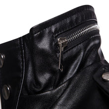 Load image into Gallery viewer, Pop Autumn Motorcycle Leather Jacket Men Long Windbreaker Coat High
