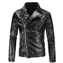 Load image into Gallery viewer, Pop Boutique Leather Jacket Men Fashion Multi Zippers Design