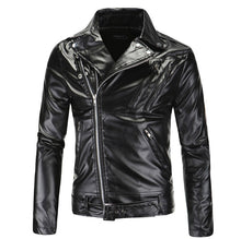 Load image into Gallery viewer, Pop Boutique Leather Jacket Men Fashion Multi Zippers Design
