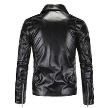 Load image into Gallery viewer, Pop Boutique Leather Jacket Men Fashion Multi Zippers Design