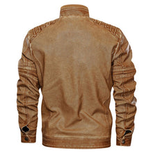Load image into Gallery viewer, Pop Brand Motorcycle Biker Leather Jacket Men High quality Classic