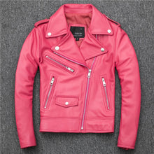 Load image into Gallery viewer, Pop Fashion Women Genuine Leather Jacket Sheepskin