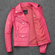 Load image into Gallery viewer, Pop Fashion Women Genuine Leather Jacket Sheepskin