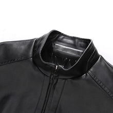 Load image into Gallery viewer, Pop Leather Jacket Men Spring Autumn Stand Collar PU Coats Casual