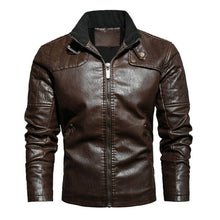 Load image into Gallery viewer, Pop Men's Leather Jacket Fashion Suede