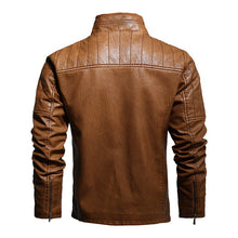 Load image into Gallery viewer, Pop Men's Leather Jacket Fashion Suede