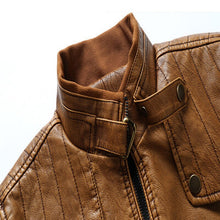 Load image into Gallery viewer, Pop Men's Leather Jacket Fashion Suede