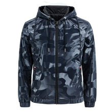 Load image into Gallery viewer, Hooded PU Leather Jacket Male Camouflage Thin