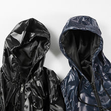 Load image into Gallery viewer, Hooded PU Leather Jacket Male Camouflage Thin