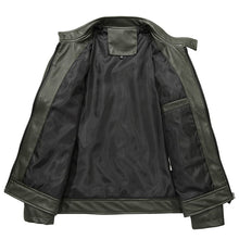 Load image into Gallery viewer, Pop Motorcycle Leather Jacket Men Pockets Slim Fit Bomber Jacket