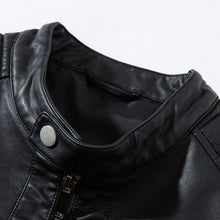 Load image into Gallery viewer, Pop Spring Leather Jacket Men Autumn Bomber Jacket Zipper