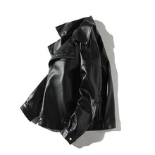 Load image into Gallery viewer, Pop Spring Punk Leather Jacket Men Coats Zipper Loose