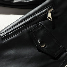 Load image into Gallery viewer, Pop Spring Punk Leather Jacket Men Coats Zipper Loose