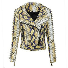 Load image into Gallery viewer, Pop Spring Vogue Women Smooth Motorcycle Faux Leather Jacket