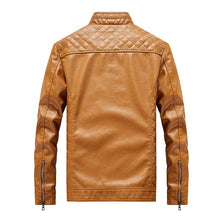 Load image into Gallery viewer, Pop Trend Motorcycle Leather Jackets Men Biker Outwear Black PU Jacket