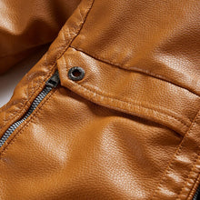 Load image into Gallery viewer, Pop Trend Motorcycle Leather Jackets Men Biker Outwear Black PU Jacket