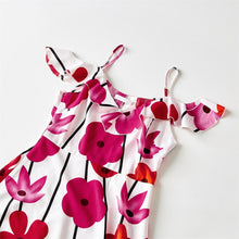Load image into Gallery viewer, PopReal Parent Child Outfit Fashion Flowers Print Mom And Daughter