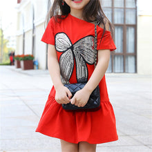 Load image into Gallery viewer, PopReal Parent Child Outfit Mom And Daughter Skirt Fashion Solid Dress