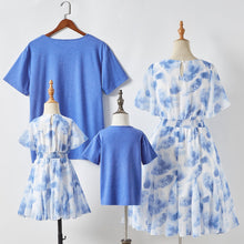Load image into Gallery viewer, PopReal Parent Child Outfit Mother And Daughter Dress Chiffon Print