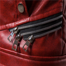 Load image into Gallery viewer, Popest Punk Leather Jacket Men Thick Rivet Design