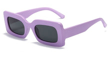 Load image into Gallery viewer, Trend Vintage Rectangle Big Frame Purple Sunglasses