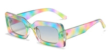 Load image into Gallery viewer, Trend Vintage Rectangle Big Frame Purple Sunglasses